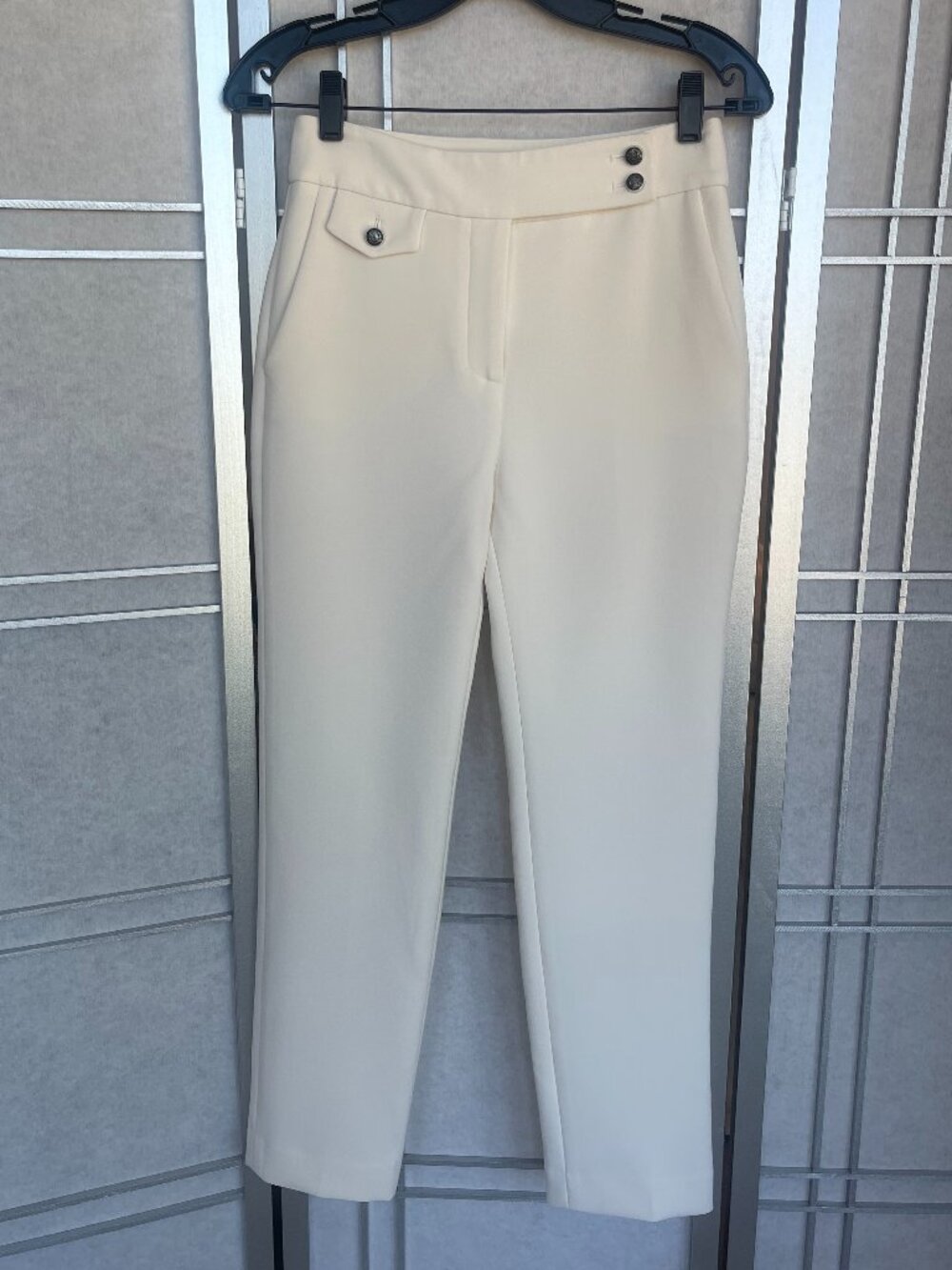 Veronica Beard Cream Renzo Pants sz 2